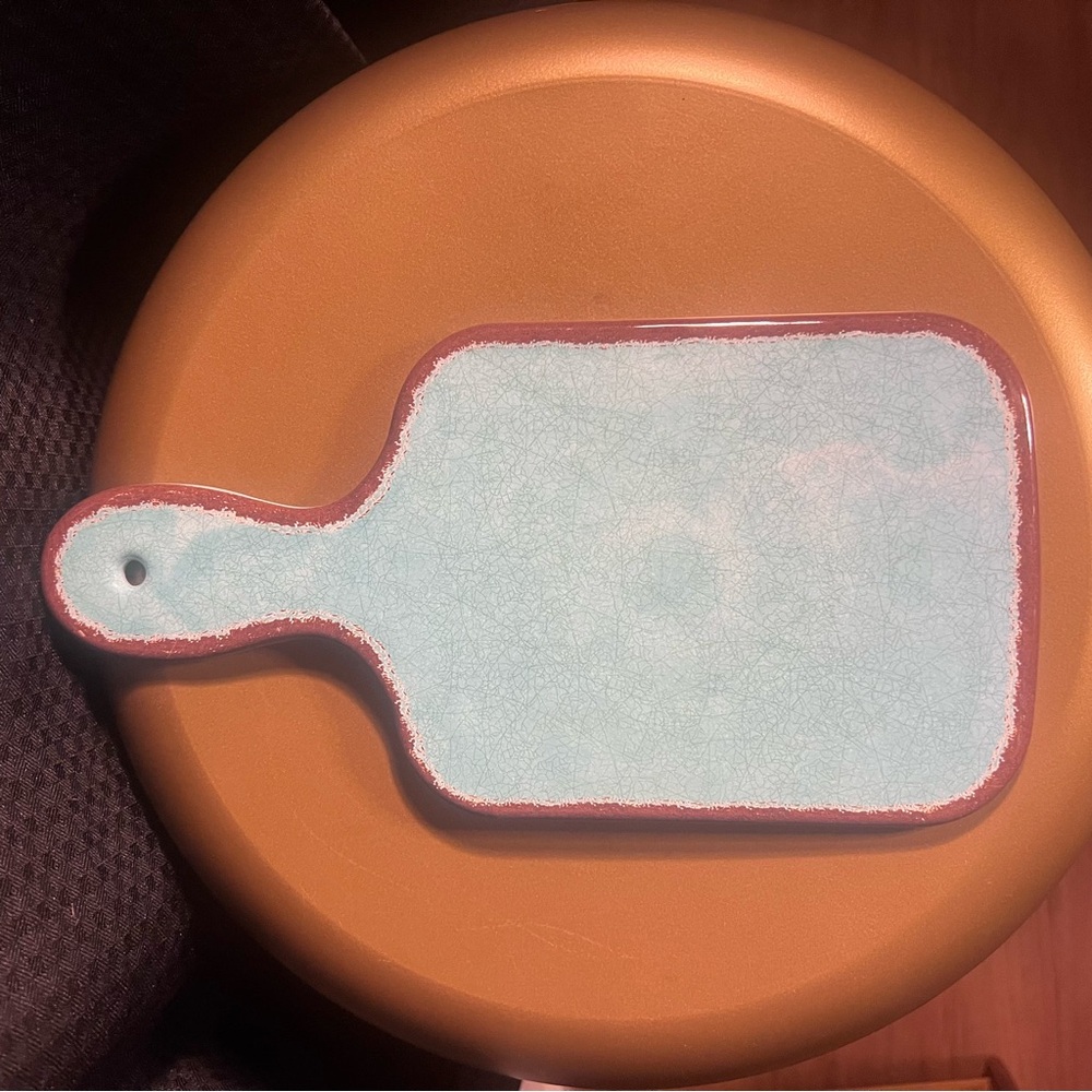 Antiqua Turquoise Melamine Cheeseboard by  “La Cadeaux”